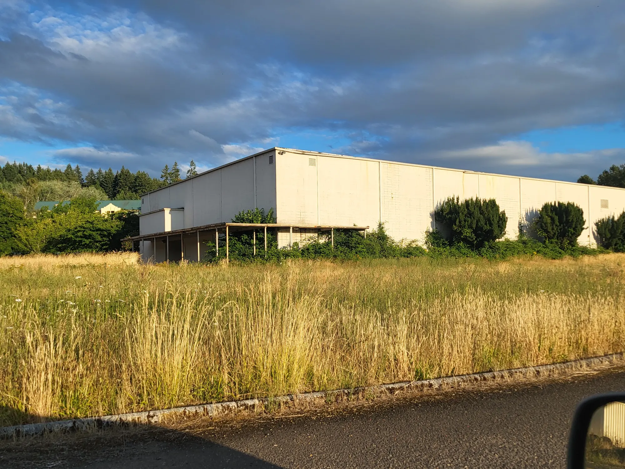 Current side and front exterior of the gymnasium